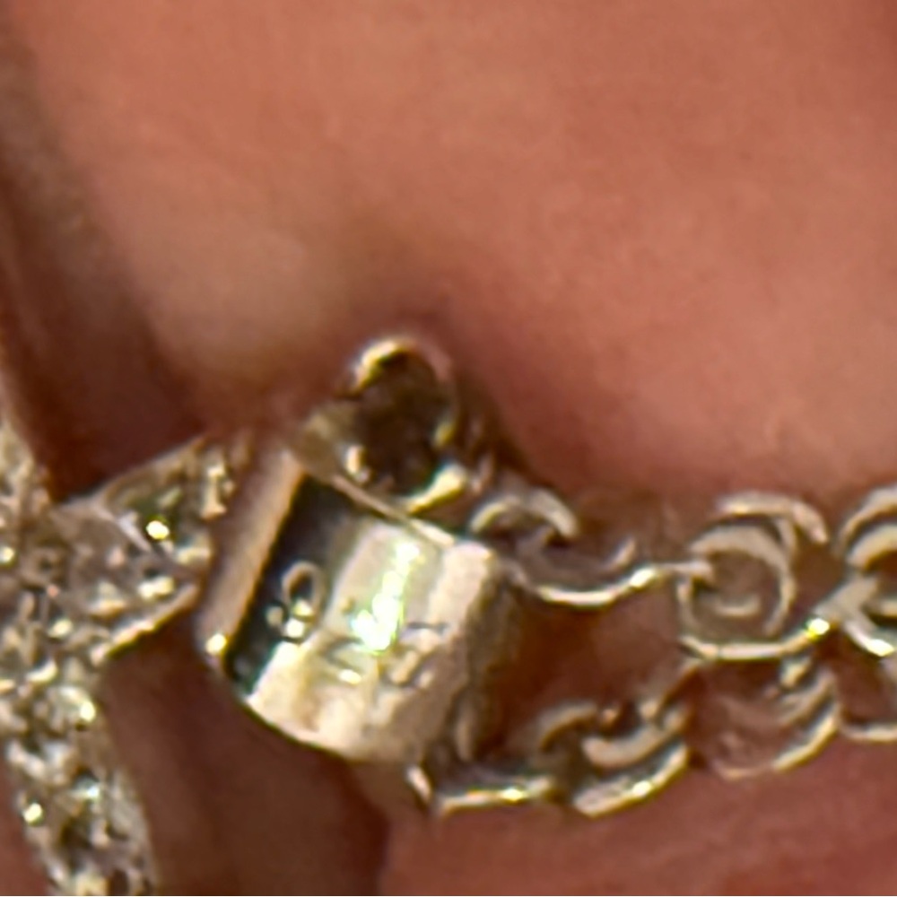 Silver Cross Pendant Necklace - Picture 4 of 5